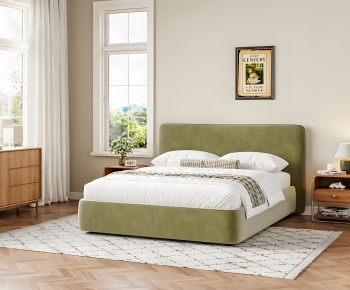 Modern Double Bed-ID:780174978