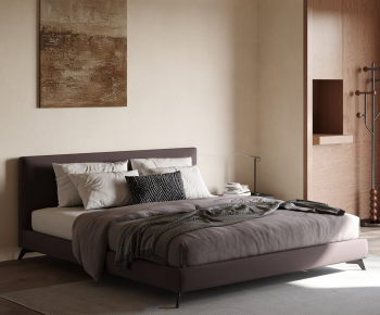 Modern Double Bed-ID:109009983