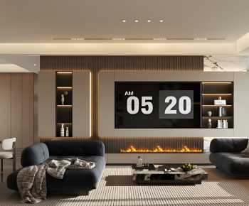 Modern A Living Room-ID:899751247