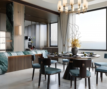 New Chinese Style Dining Room-ID:469810966