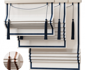 New Chinese Style Roman Curtain-ID:271292924