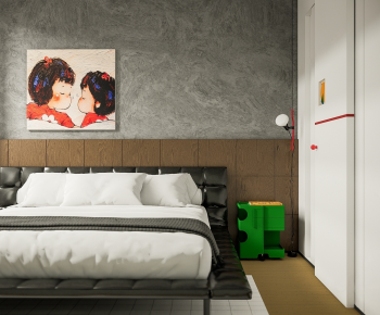 Modern Double Bed-ID:161937958