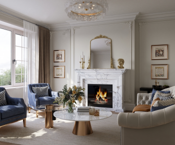 French Style A Living Room-ID:278299095