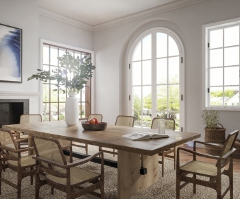 Wabi-sabi Style Dining Room-ID:308840043