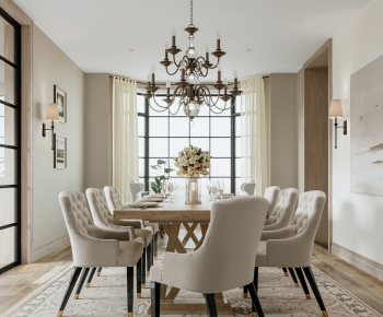 American Style Dining Room-ID:387348893
