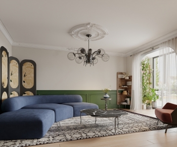 French Style A Living Room-ID:516319339