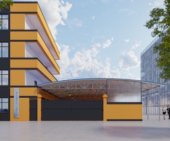 Modern Facade Element-ID:405361893