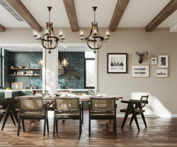 Wabi-sabi Style Dining Room-ID:150723932