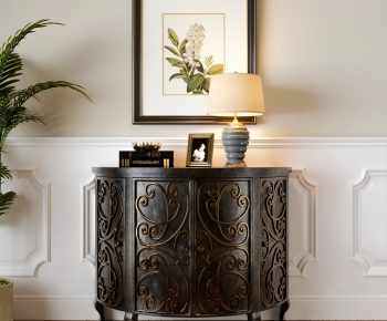 American Style Entrance Cabinet-ID:925048119
