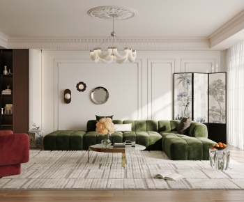 French Style A Living Room-ID:731806993