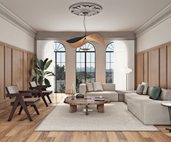 French Style A Living Room-ID:704633008