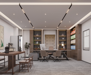 New Chinese Style Manager's Office-ID:354031099