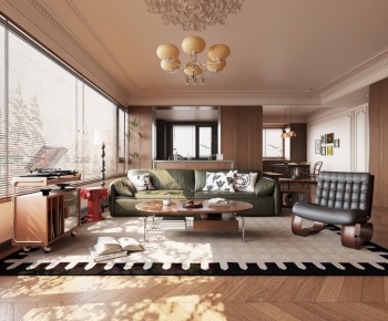 French Style A Living Room-ID:740652083