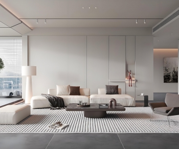 Modern A Living Room-ID:977619893