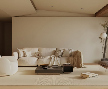 Wabi-sabi Style A Living Room-ID:240542893