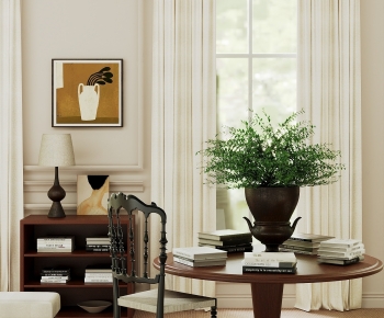 American Style Computer Desk And Chair-ID:978619106