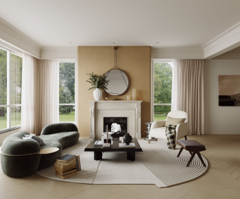 Modern A Living Room-ID:219609026