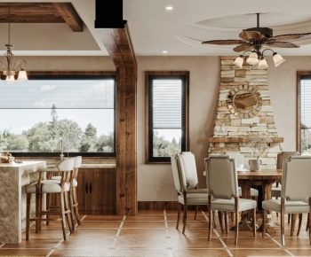 American Style Dining Room-ID:635786069