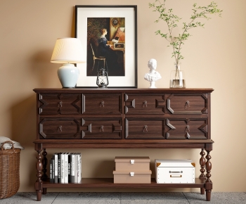 French Style Entrance Cabinet-ID:194365024