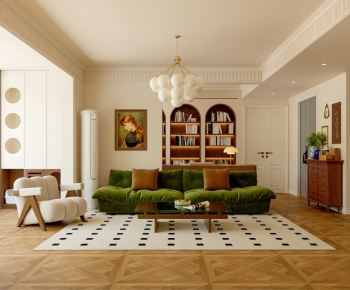 French Style A Living Room-ID:394963986