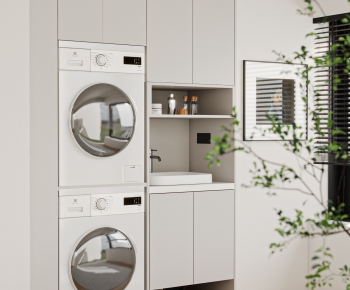 Modern Balcony Laundry Room-ID:310847043