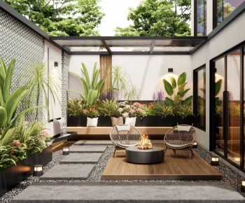 Modern Courtyard/landscape-ID:830569988