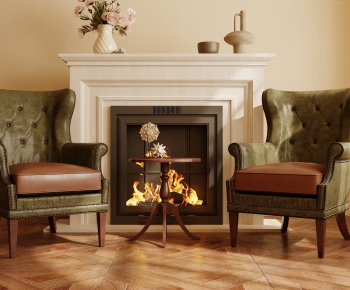 American Style Single Sofa-ID:943069548