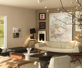 Modern A Living Room-ID:408966064