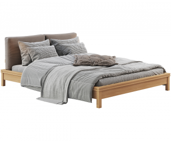 Modern Double Bed-ID:150358923