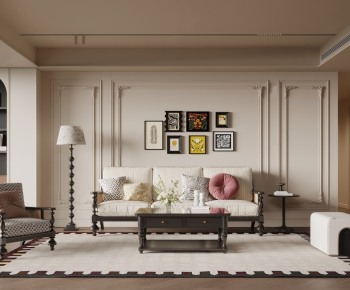 French Style A Living Room-ID:108790483