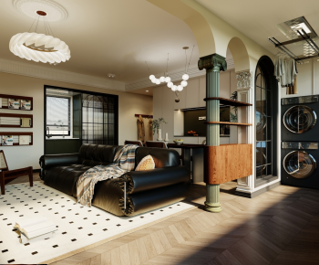 French Style A Living Room-ID:515657902