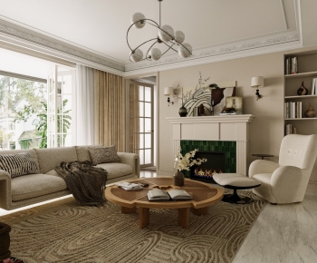 French Style A Living Room-ID:407231097