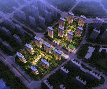 Modern Architectural Bird's-eye View Planning-ID:356988918