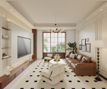 French Style A Living Room-ID:942317014