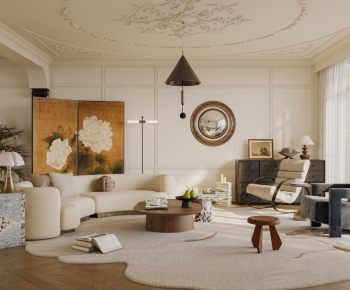 French Style A Living Room-ID:458295118