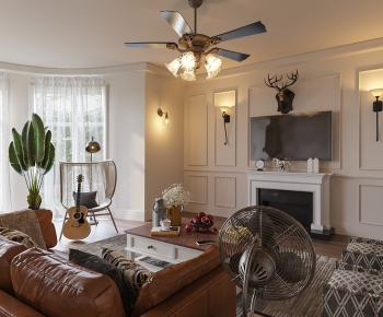 American Style A Living Room-ID:907135968