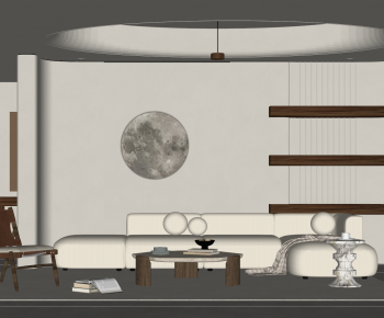 Wabi-sabi Style A Living Room-ID:200563914