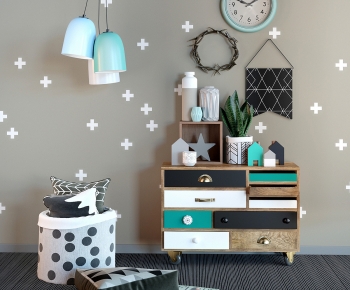 Nordic Style Side Cabinet-ID:173078068