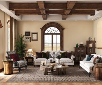 American Style A Living Room-ID:524665121