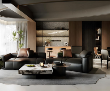 Modern A Living Room-ID:440725096