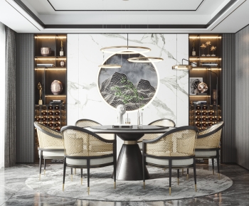 New Chinese Style Dining Room-ID:379089129