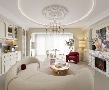 French Style A Living Room-ID:703171013