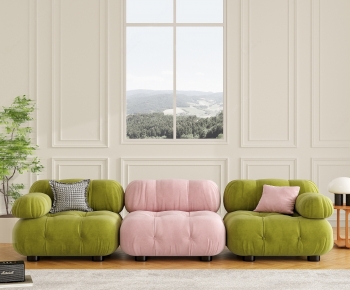 Modern Three-seat Sofa-ID:134637125
