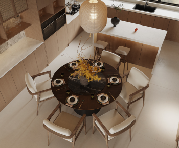 New Chinese Style Dining Table And Chairs-ID:251786958