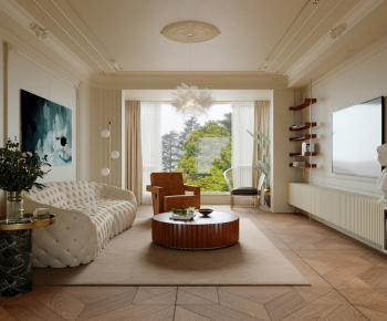 French Style A Living Room-ID:164108995