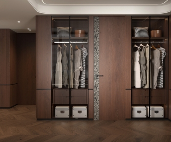 Modern Clothes Storage Area-ID:513295891