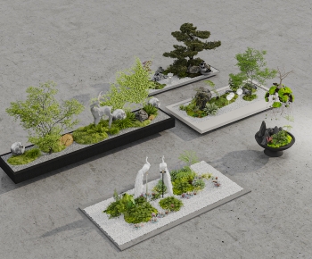 New Chinese Style Plant Landscaping-ID:210077057