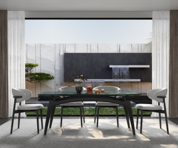 Modern Dining Table And Chairs-ID:960724127