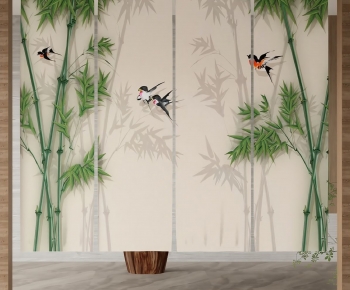 New Chinese Style Door Curtain-ID:645842088