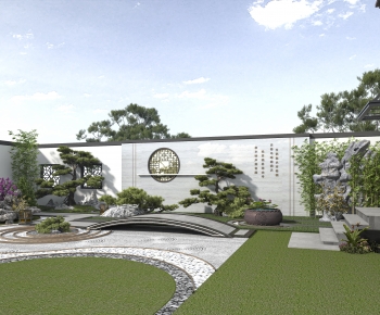 New Chinese Style Courtyard/landscape-ID:218472965